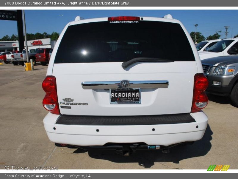 Bright White / Dark/Light Slate Gray 2008 Dodge Durango Limited 4x4