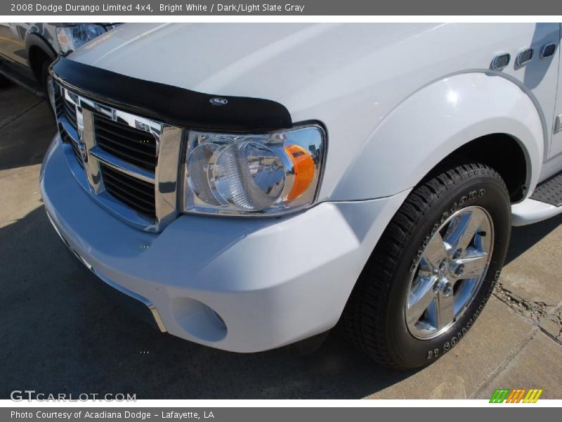 Bright White / Dark/Light Slate Gray 2008 Dodge Durango Limited 4x4