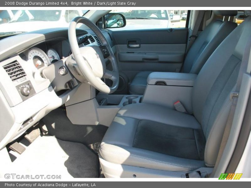 Bright White / Dark/Light Slate Gray 2008 Dodge Durango Limited 4x4