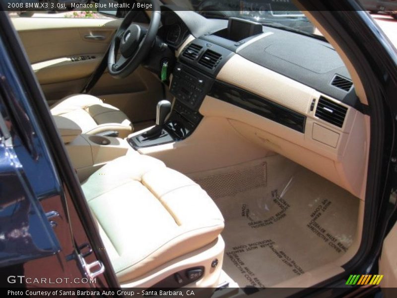 Monaco Blue Metallic / Beige 2008 BMW X3 3.0si