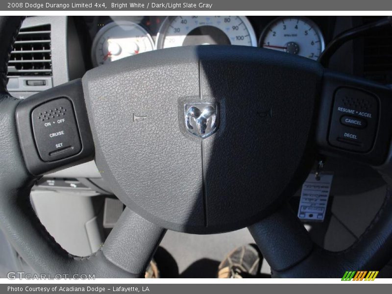 Bright White / Dark/Light Slate Gray 2008 Dodge Durango Limited 4x4