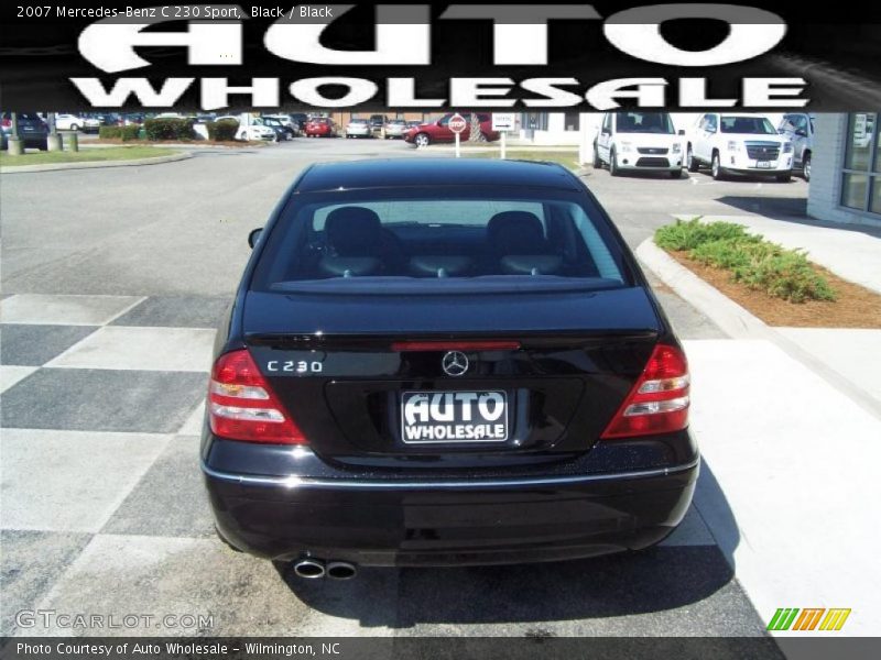 Black / Black 2007 Mercedes-Benz C 230 Sport