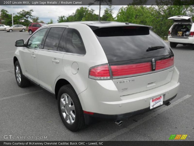 Light Sage Metallic / Medium Camel 2007 Lincoln MKX