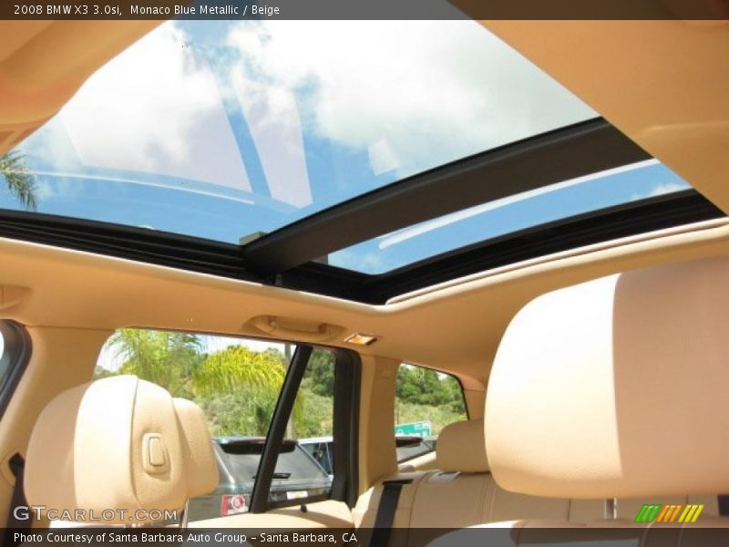 Monaco Blue Metallic / Beige 2008 BMW X3 3.0si