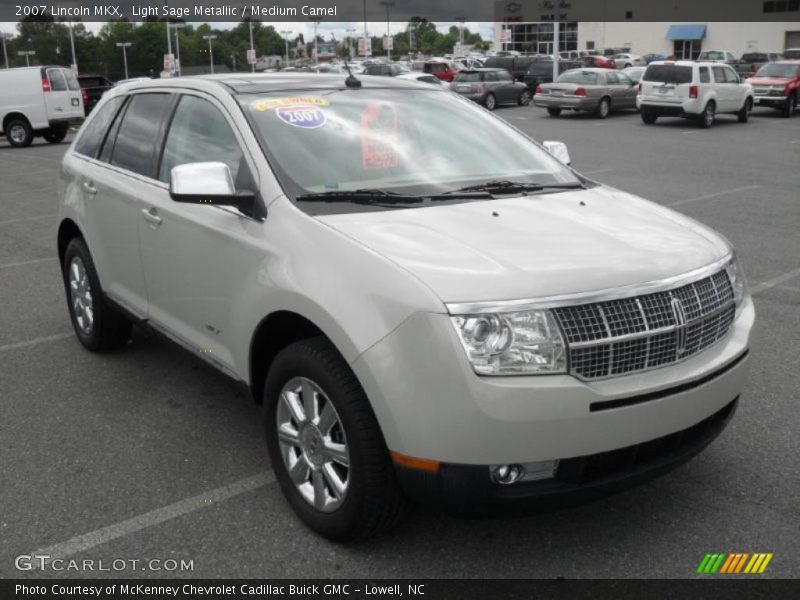 Light Sage Metallic / Medium Camel 2007 Lincoln MKX