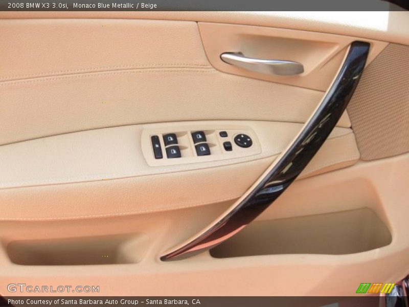 Monaco Blue Metallic / Beige 2008 BMW X3 3.0si