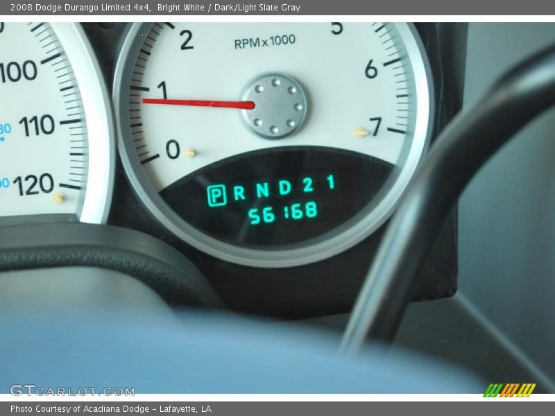Bright White / Dark/Light Slate Gray 2008 Dodge Durango Limited 4x4