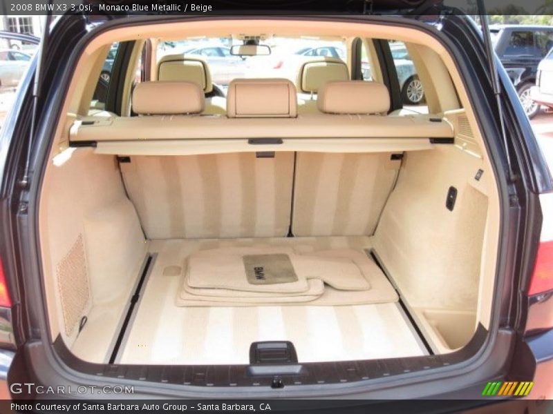 Monaco Blue Metallic / Beige 2008 BMW X3 3.0si