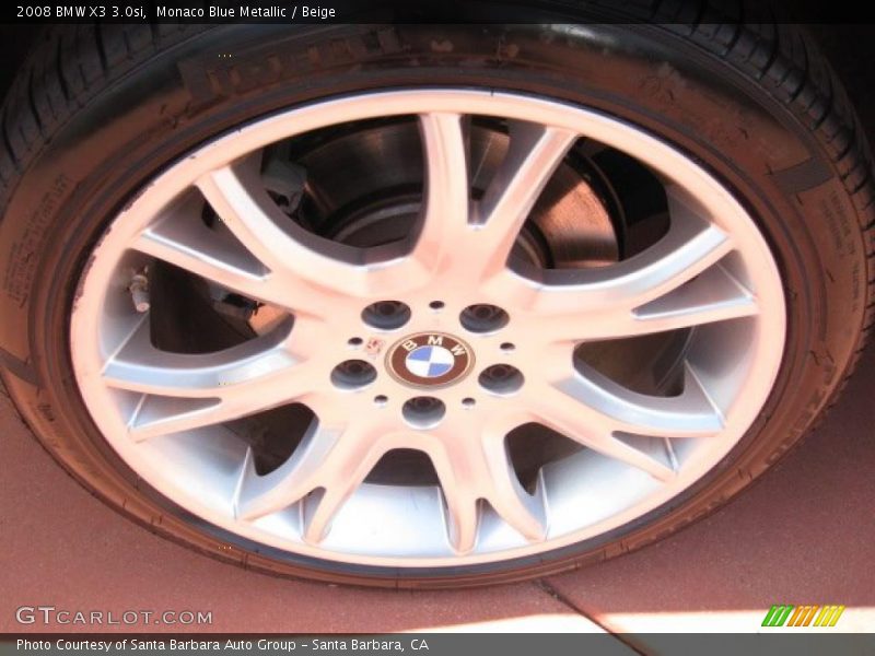 Monaco Blue Metallic / Beige 2008 BMW X3 3.0si