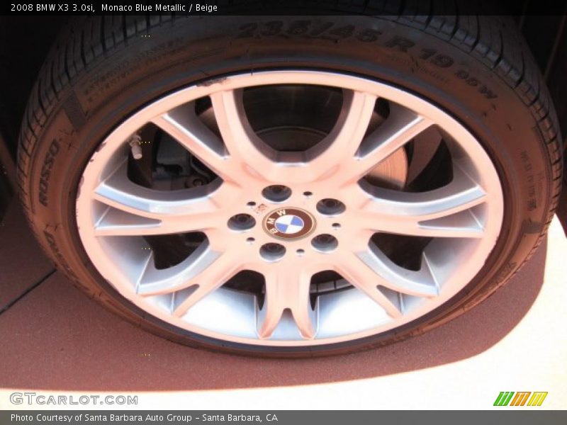 Monaco Blue Metallic / Beige 2008 BMW X3 3.0si