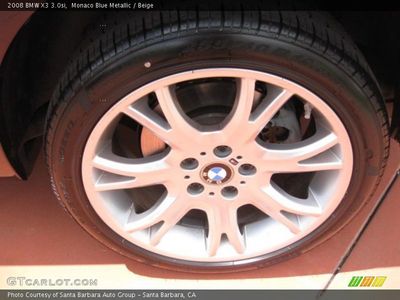 Monaco Blue Metallic / Beige 2008 BMW X3 3.0si