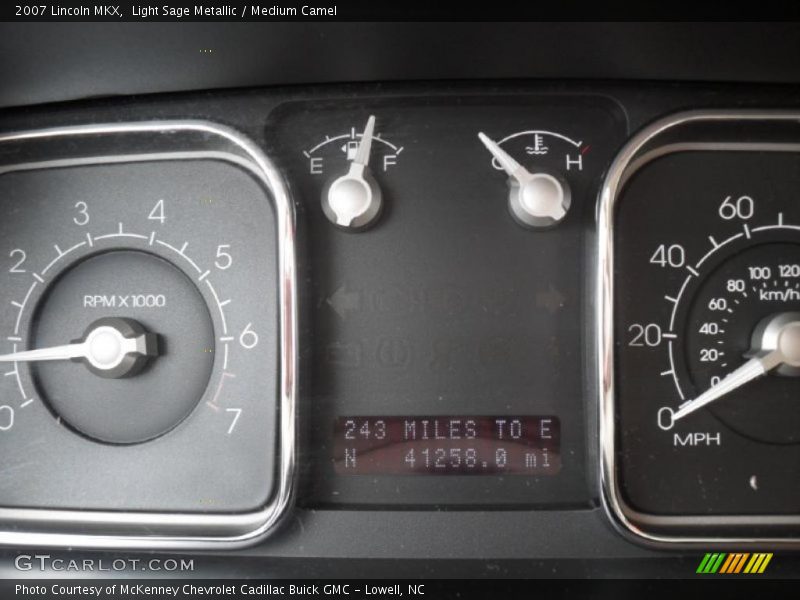 Light Sage Metallic / Medium Camel 2007 Lincoln MKX