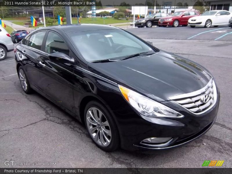 Midnight Black / Black 2011 Hyundai Sonata SE 2.0T