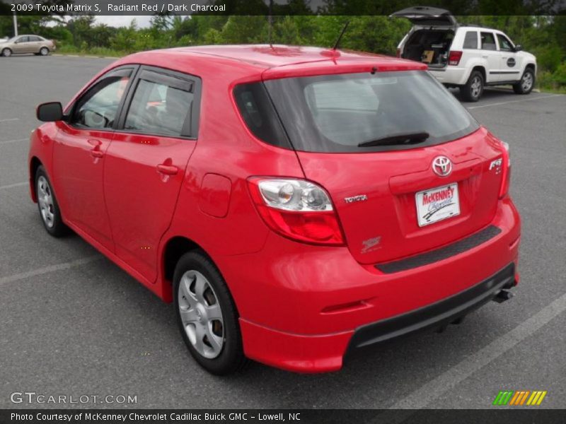 Radiant Red / Dark Charcoal 2009 Toyota Matrix S