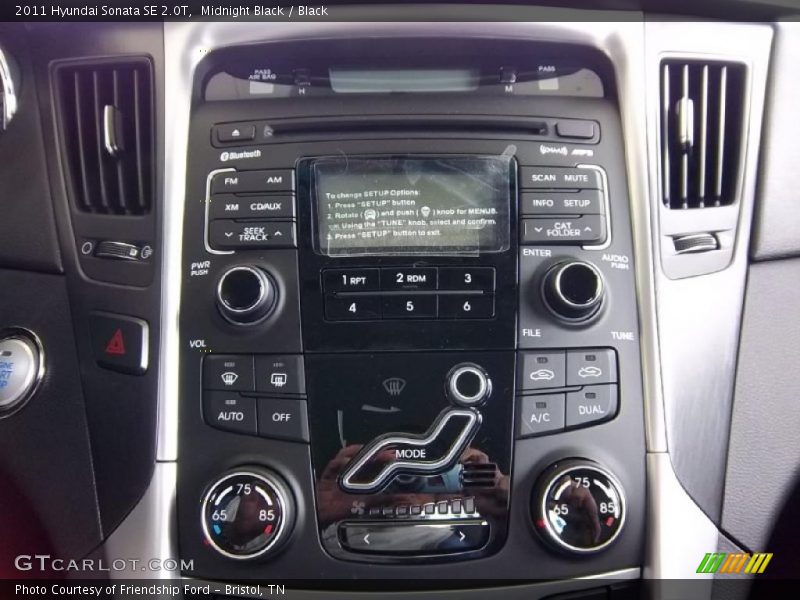 Midnight Black / Black 2011 Hyundai Sonata SE 2.0T