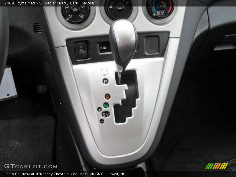 Radiant Red / Dark Charcoal 2009 Toyota Matrix S