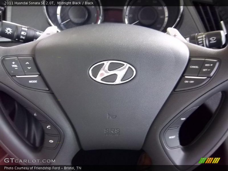 Midnight Black / Black 2011 Hyundai Sonata SE 2.0T