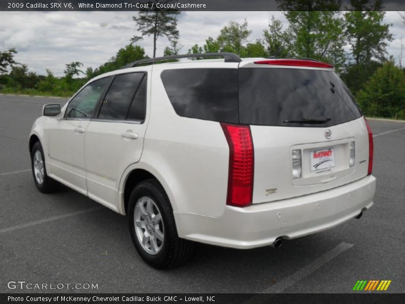 White Diamond Tri-Coat / Cocoa/Cashmere 2009 Cadillac SRX V6