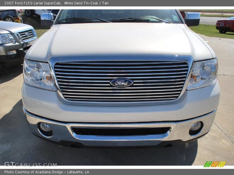 White Sand Tri-Coat / Tan 2007 Ford F150 Lariat SuperCab