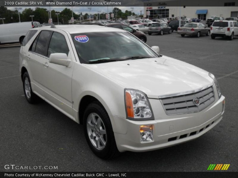 White Diamond Tri-Coat / Cocoa/Cashmere 2009 Cadillac SRX V6