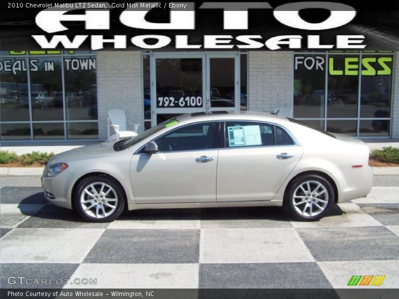 Gold Mist Metallic / Ebony 2010 Chevrolet Malibu LTZ Sedan