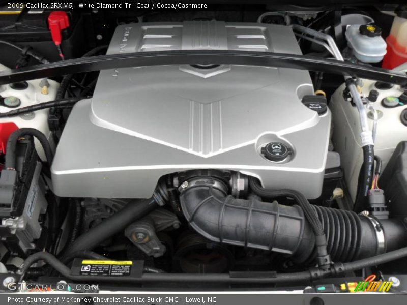 White Diamond Tri-Coat / Cocoa/Cashmere 2009 Cadillac SRX V6