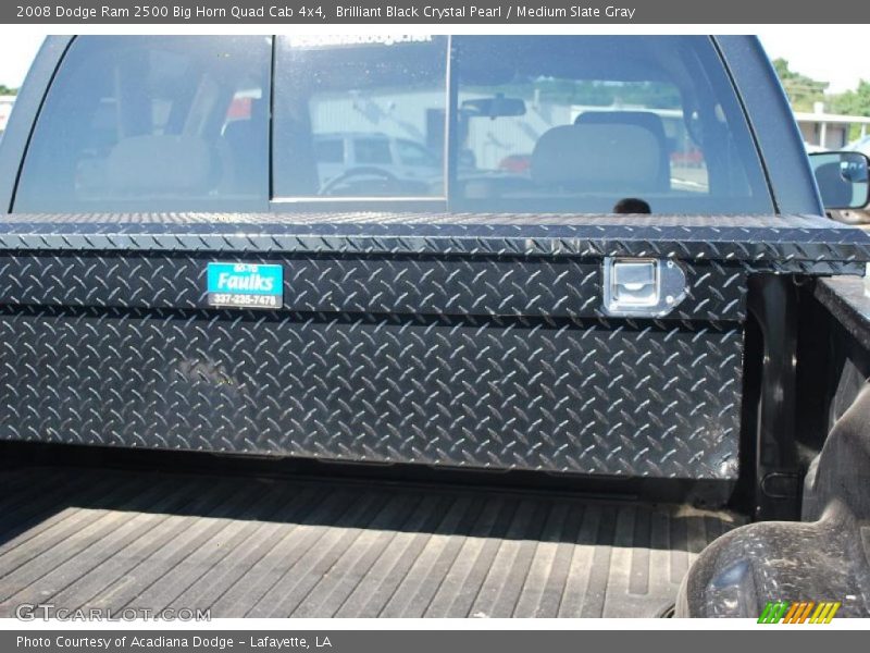 Brilliant Black Crystal Pearl / Medium Slate Gray 2008 Dodge Ram 2500 Big Horn Quad Cab 4x4