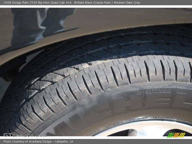 Brilliant Black Crystal Pearl / Medium Slate Gray 2008 Dodge Ram 2500 Big Horn Quad Cab 4x4