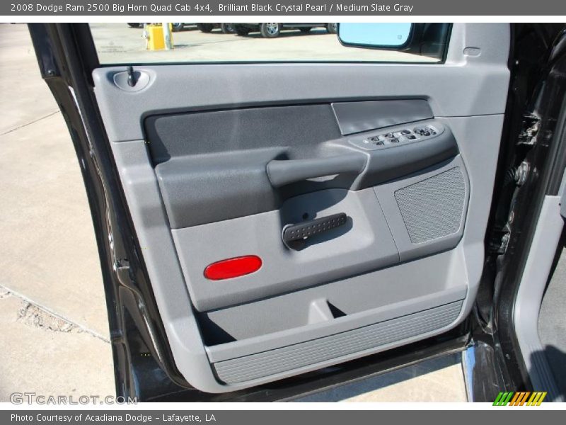 Brilliant Black Crystal Pearl / Medium Slate Gray 2008 Dodge Ram 2500 Big Horn Quad Cab 4x4