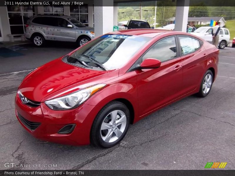 Front 3/4 View of 2011 Elantra GLS