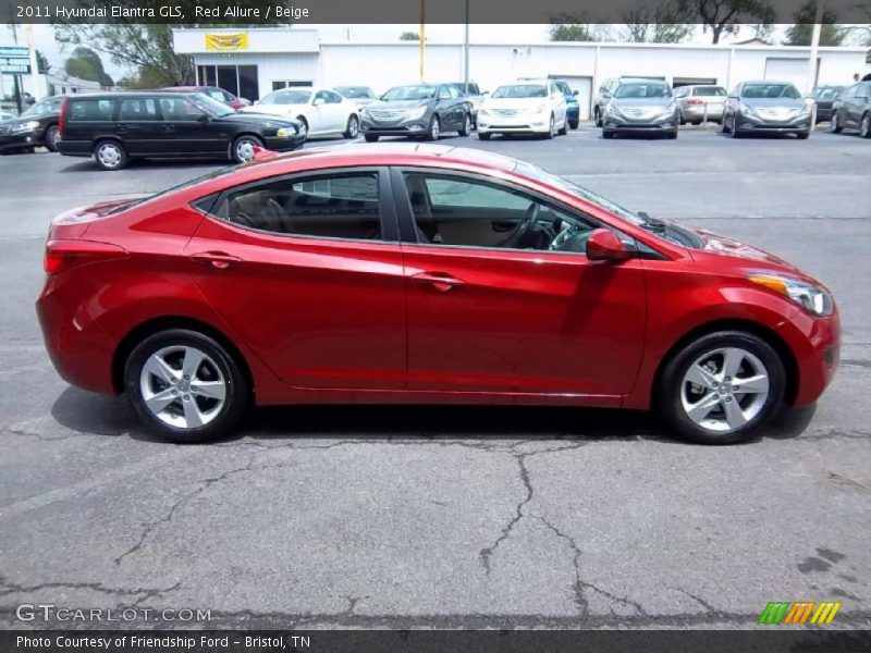 Red Allure / Beige 2011 Hyundai Elantra GLS
