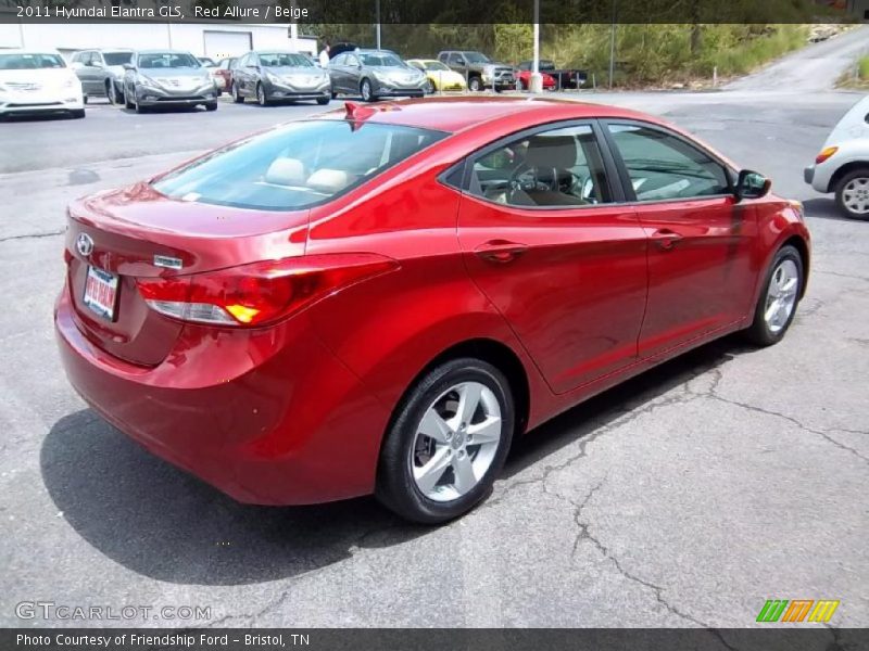 Red Allure / Beige 2011 Hyundai Elantra GLS