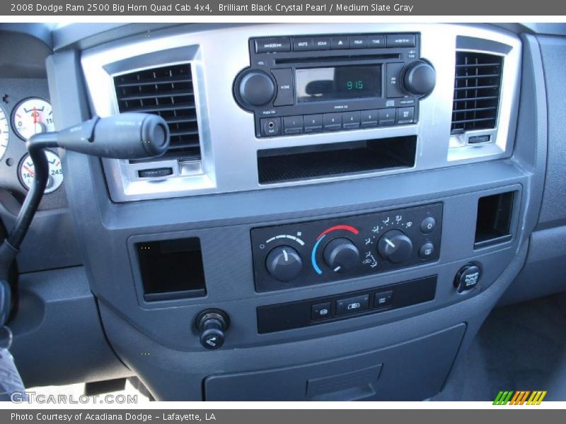 Brilliant Black Crystal Pearl / Medium Slate Gray 2008 Dodge Ram 2500 Big Horn Quad Cab 4x4