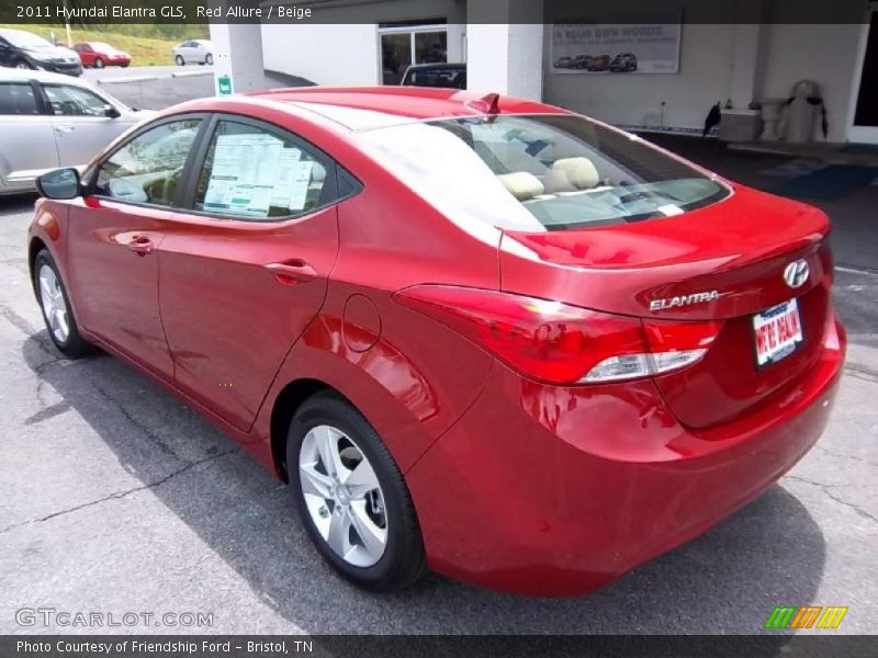 Red Allure / Beige 2011 Hyundai Elantra GLS
