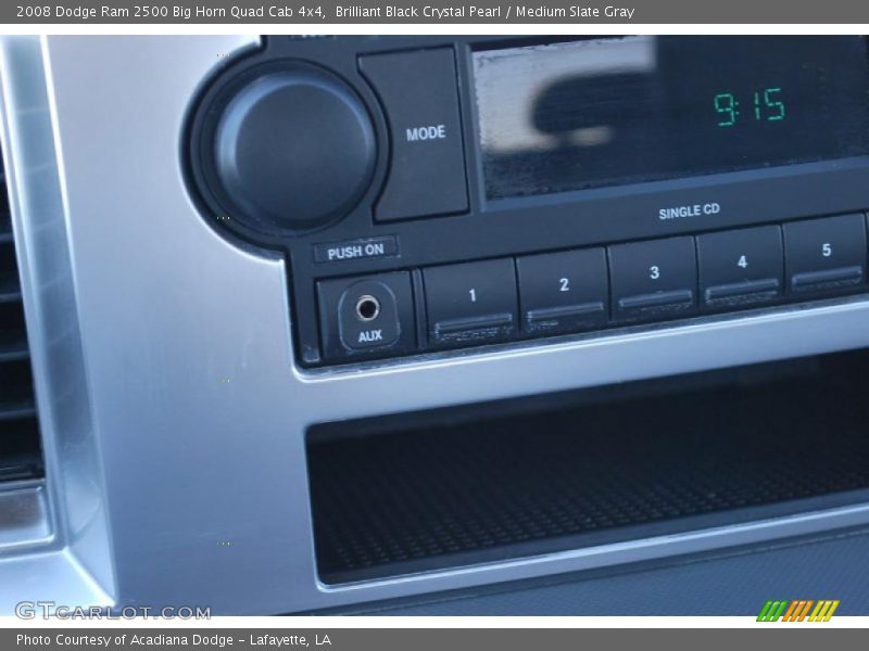 Brilliant Black Crystal Pearl / Medium Slate Gray 2008 Dodge Ram 2500 Big Horn Quad Cab 4x4