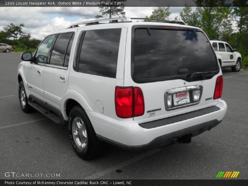 Oxford White / Medium Prairie Tan 1999 Lincoln Navigator 4x4