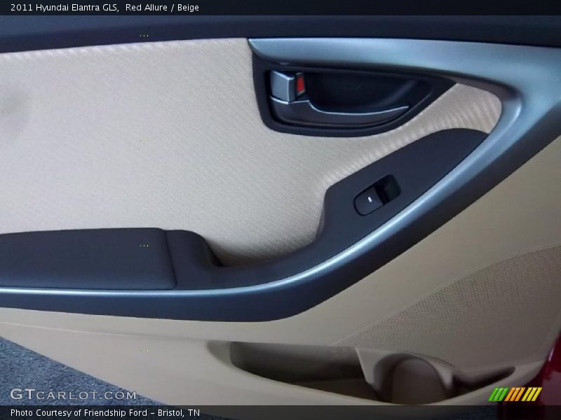 Red Allure / Beige 2011 Hyundai Elantra GLS