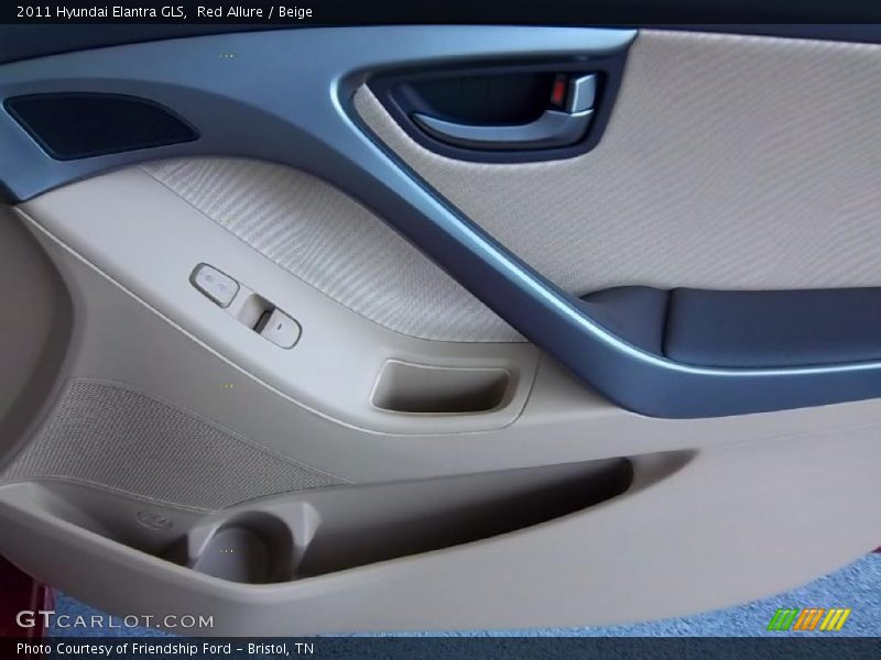 Red Allure / Beige 2011 Hyundai Elantra GLS