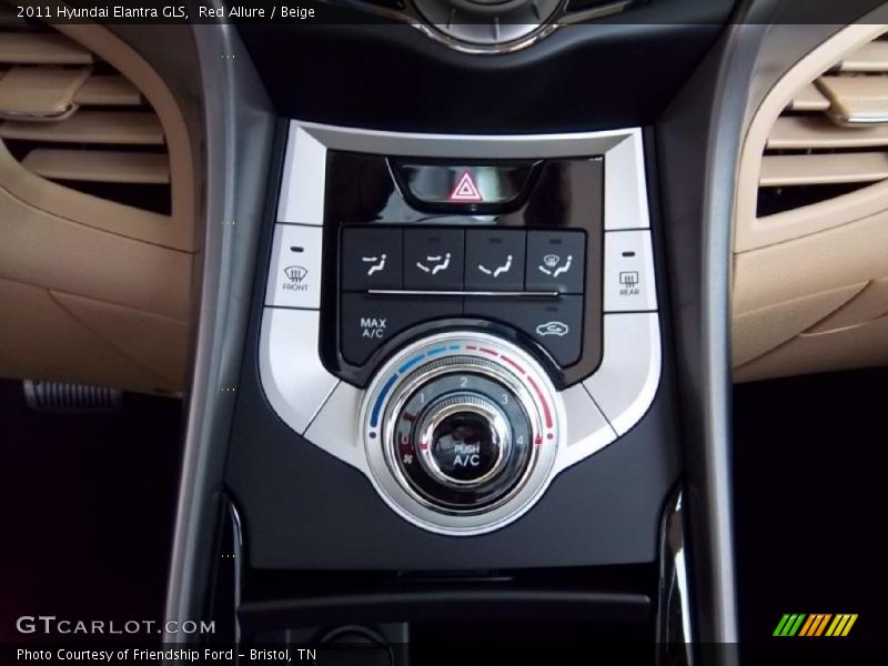 Controls of 2011 Elantra GLS