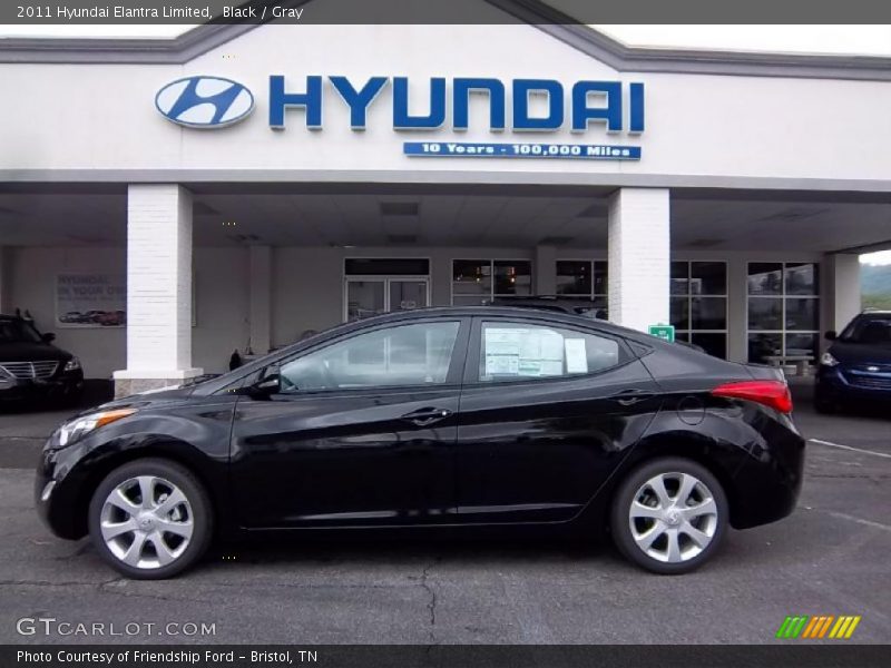 Black / Gray 2011 Hyundai Elantra Limited
