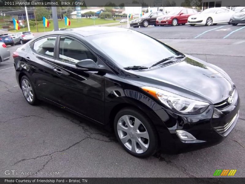 Black / Gray 2011 Hyundai Elantra Limited