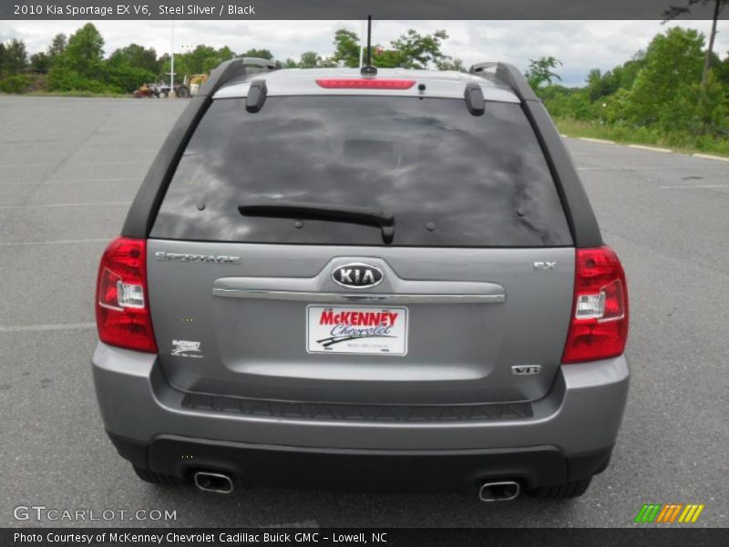 Steel Silver / Black 2010 Kia Sportage EX V6