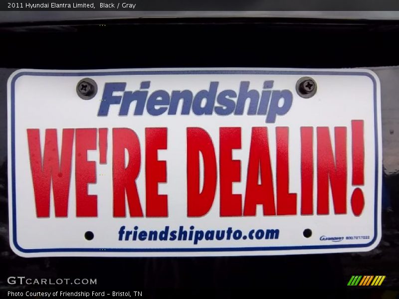 Black / Gray 2011 Hyundai Elantra Limited