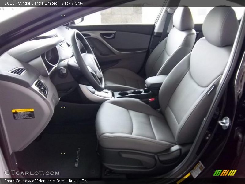 Black / Gray 2011 Hyundai Elantra Limited