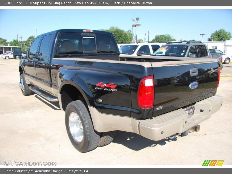 Black / Chaparral Brown 2008 Ford F350 Super Duty King Ranch Crew Cab 4x4 Dually