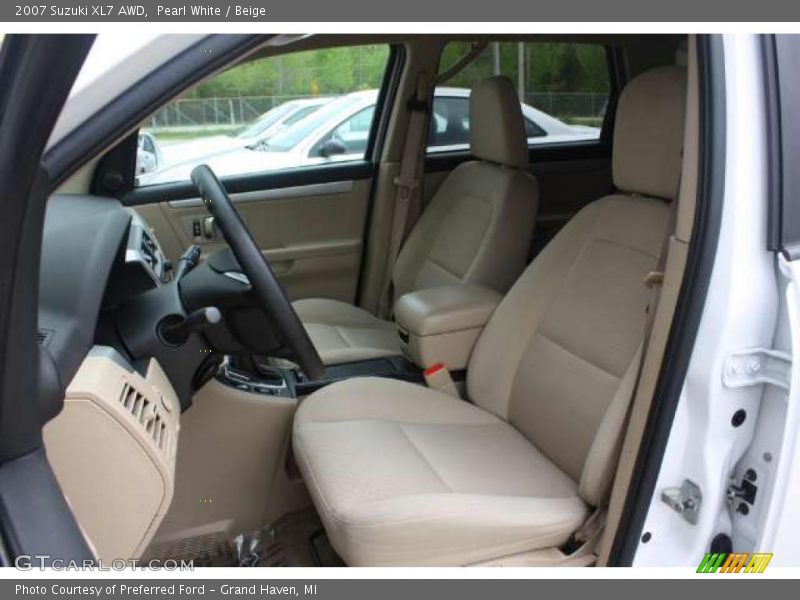 Pearl White / Beige 2007 Suzuki XL7 AWD