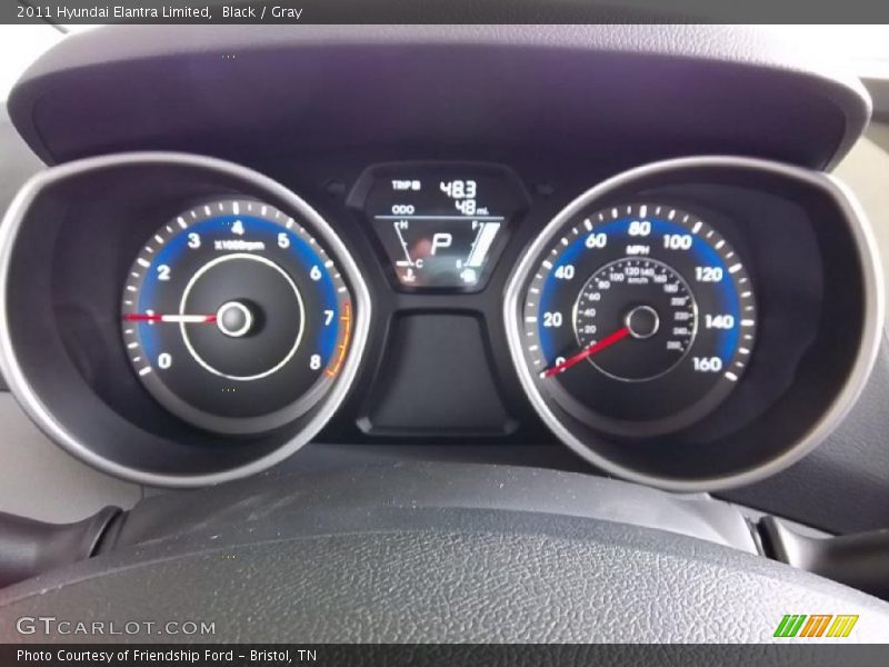  2011 Elantra Limited Limited Gauges