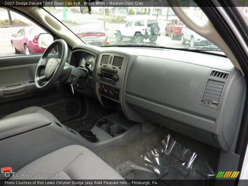  2007 Dakota TRX4 Quad Cab 4x4 Medium Slate Gray Interior