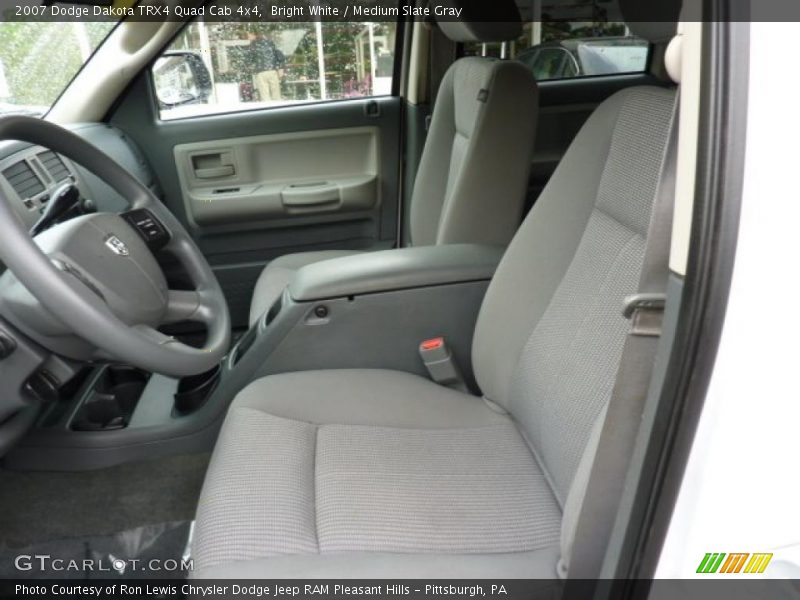  2007 Dakota TRX4 Quad Cab 4x4 Medium Slate Gray Interior
