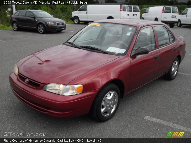 Venetian Red Pearl / Pebble Beige 1999 Toyota Corolla VE